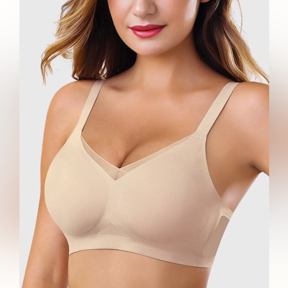 As fairy Other - New! As Fairy 3X beige lightly padded mesh bra .